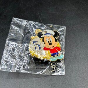 Tokyo Disney Sea Pin Mickey Mouse Anchor 5th Anniversary Game Prize